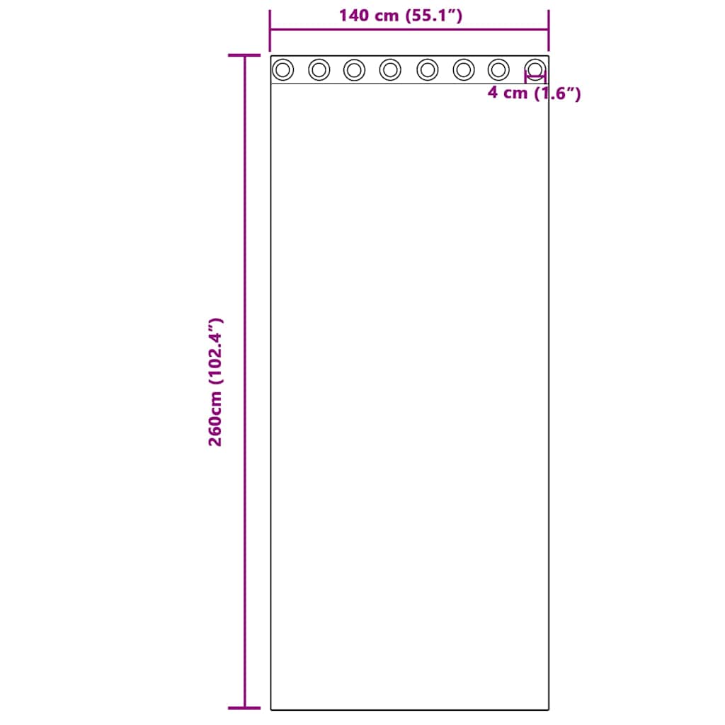 Voile Curtain with Curtains 2 pcs White 140x260cm Polyester